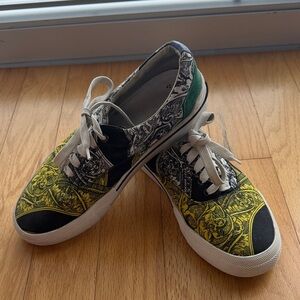 Versace Black and Yellow Sneakers